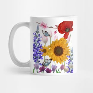 Mix colorful flowers for spring Mug